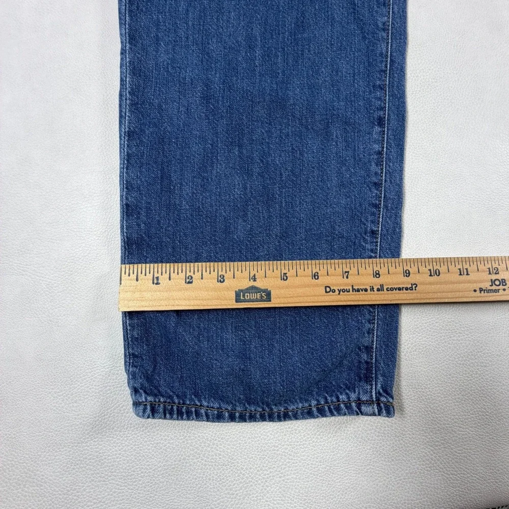 Levis Premium LOT 568 LOOSE STRAIGHT Big E Jeans Cotton Linen Denim Mens 36x32